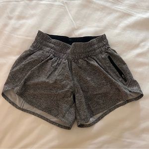 Lululemon Running Shorts 4 Grey and Black